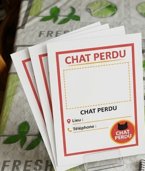 Pack Signalement & Affichage "Chat Perdu" (20 Affiches + Guide)
